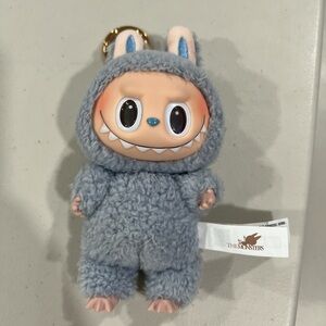 Gray Furry Monster Plush Toy